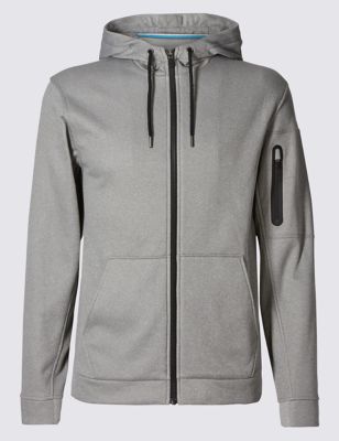 Tailored Fit Textured Hooded Top